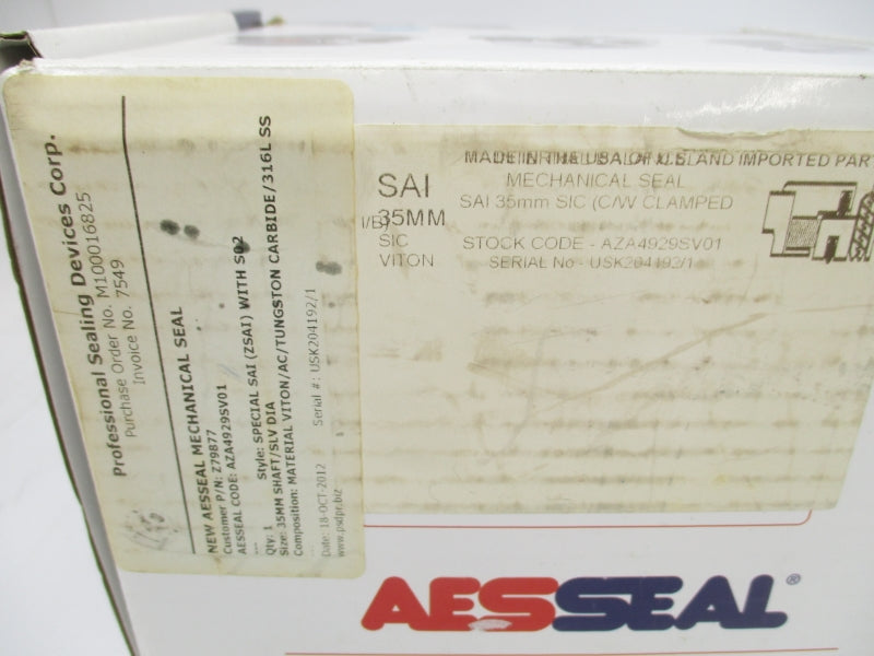 AESSEAL AZA4929SV01 NSMP