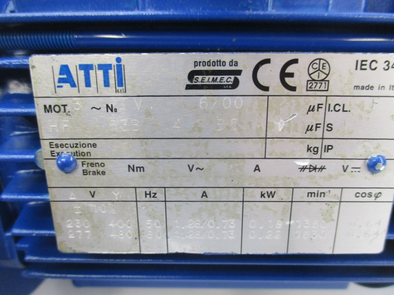 ATTI TV6/00 480V 1.26/0.73A NSNP