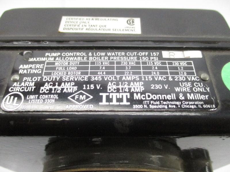 ITT 157RL 230VDC 1A 150PSI NSNP