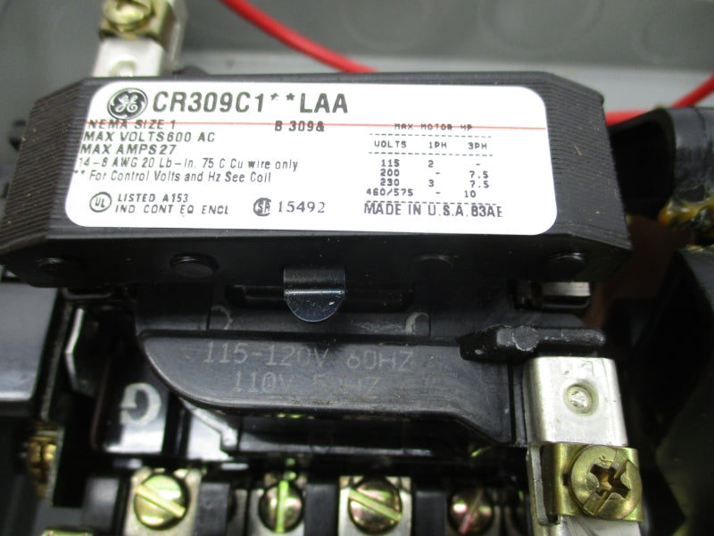 GENERAL ELECTRIC CR309C102LAA 110/115-120V 27A NSMP