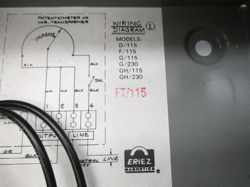 ERIEZ FT115 115V 2.0A NSNP