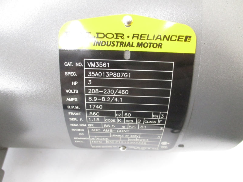 BALDOR VM3561 208-230/460V 8.9-8.2/4.1A NSNP