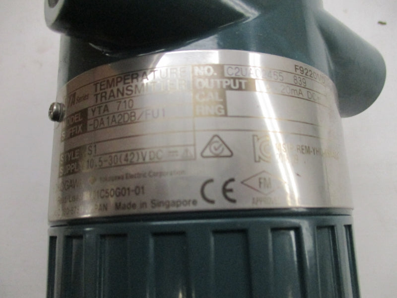 YOKOGAWA YTA710-DA1A2DB/FU1 10.5-30VDC NSMP