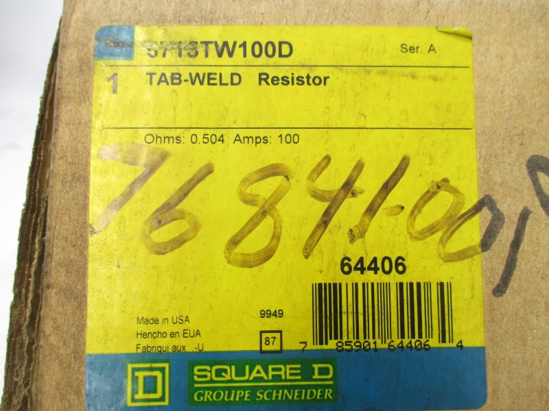 SQUARE D 6715TW100D SER. A 100A NSFS