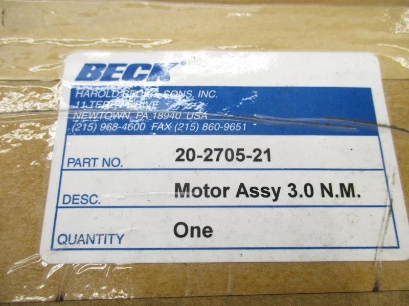 BECK 20-2705-21 NSFS