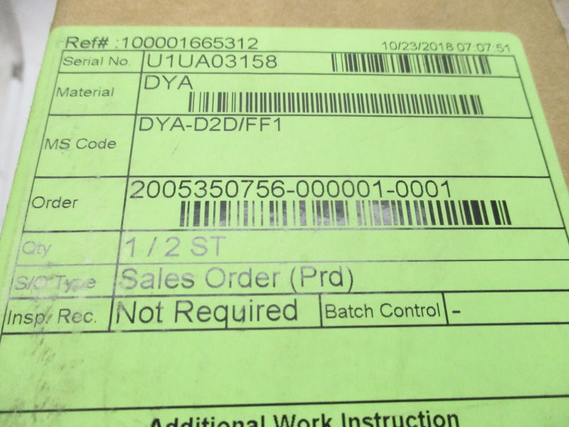 YOKOGAWA DYA-D2D/FF1 NSFS