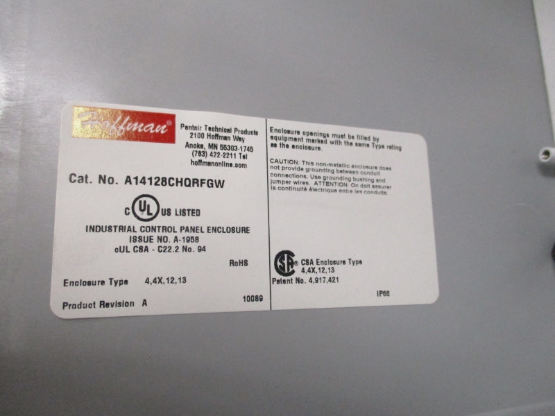 HOFFMAN A14128CHQRFGW CCS3000 NSMP