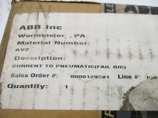 ABB AV2 NSFS