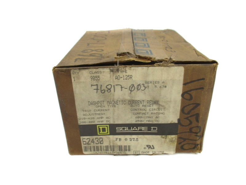 SQUARE D 9055AO-125R SER. A 600V 210-420A NSFS