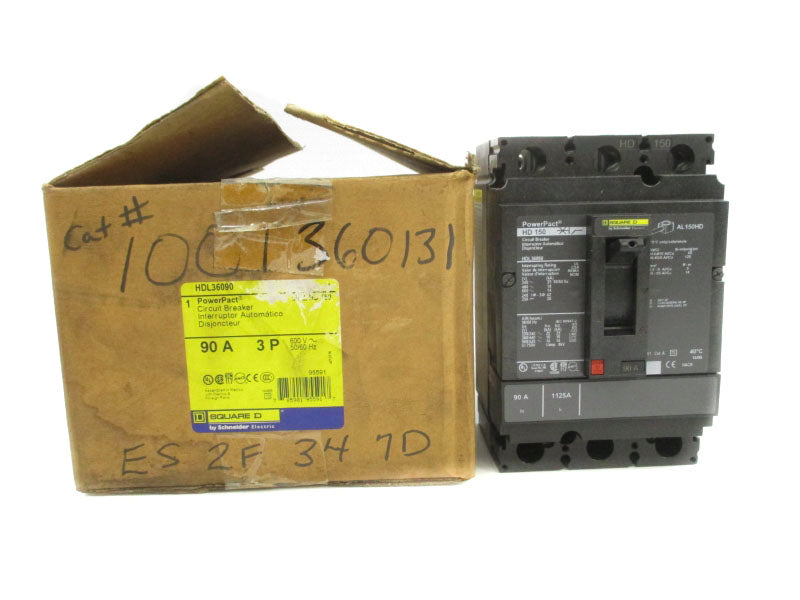 SQUARE D HDL36090 600V 90A NSMP