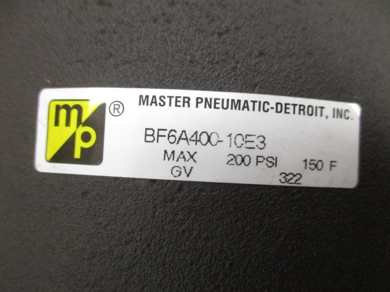 MASTER PNEUMATIC-DETROIT BF6A400-10E3 200PSI NSMP