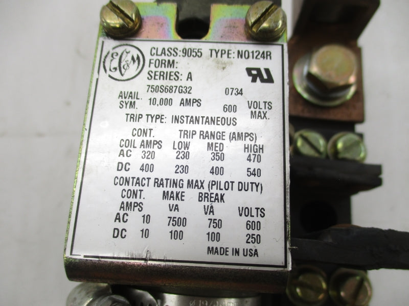EC&M 9055N0124R SER. A 600V 10000A NSNP