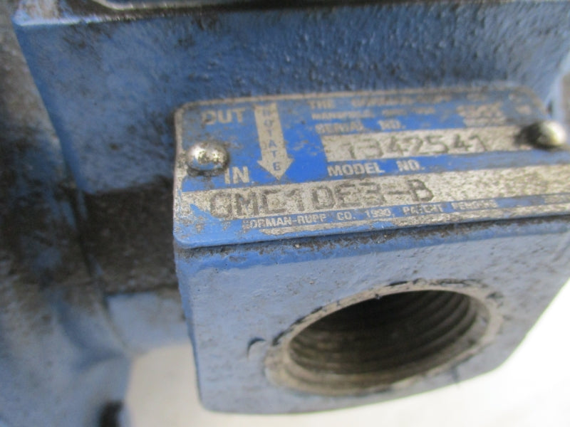 GORMAN RUPP GMC1DE3-B 208-230/460V 3.65-3.65/1.83A UNMP