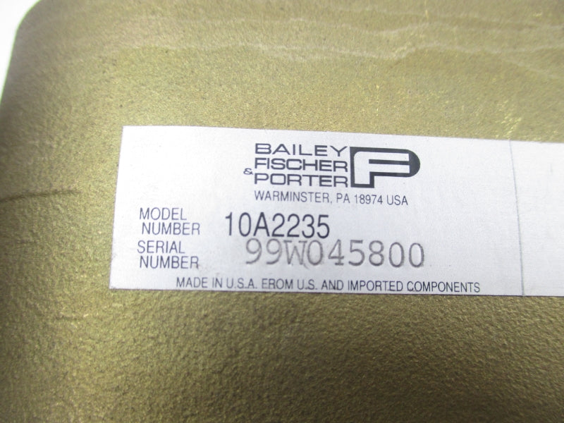 BAILEY FISCHER&PORTER 10A2235 (AS PICTURED) NSNP