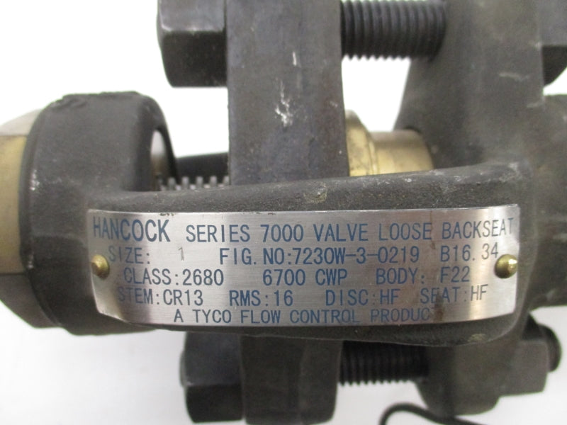 HANCOCK 7230W-3-0219 1" UNMP