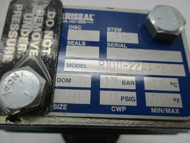 NORRISEAL R1011-22AA-2T 200PSI 6" NSNP