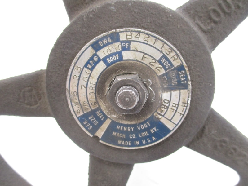 HENRY VOGT B42113R 1/2" UNMP