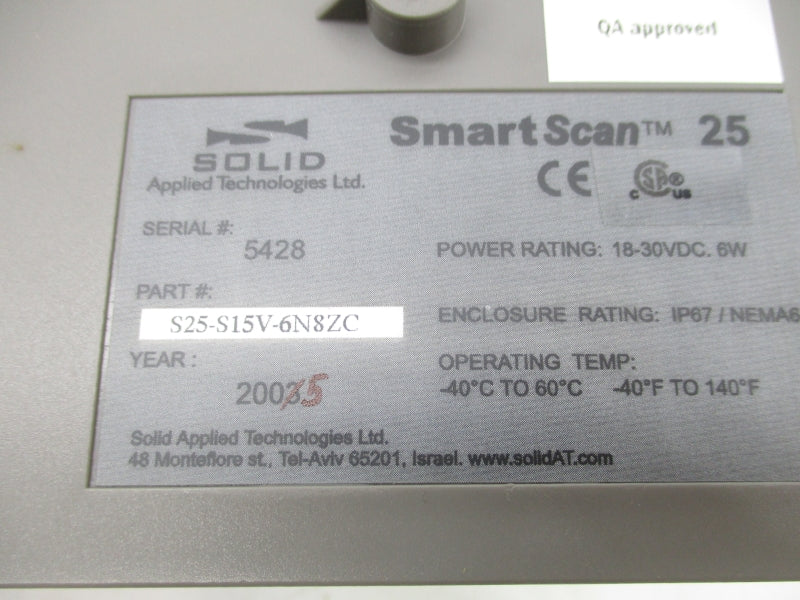 SOLID S25-S15V-6N8ZC 18-30VDC NSMP