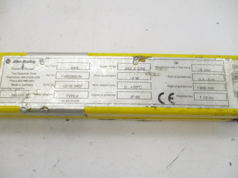 ALLEN BRADLEY 440L-F4B0900-N 24V UNMP