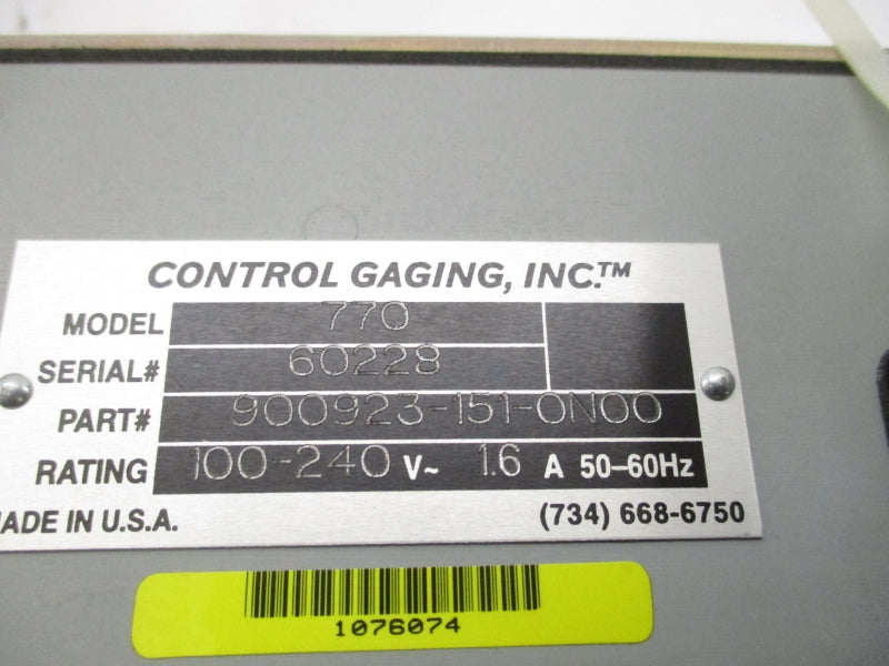 CGI 900923-151-0N00 770 100-240V 1.6A UNMP