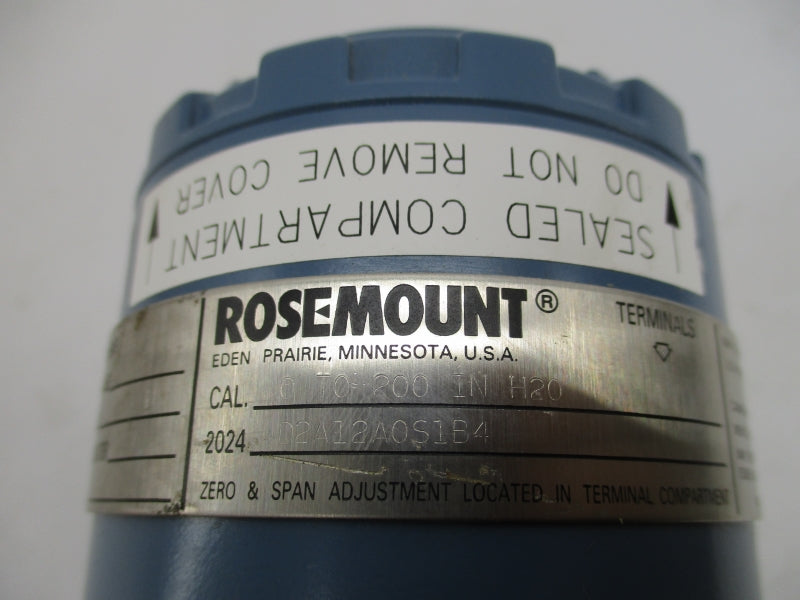 ROSEMOUNT 2024D2A12A0S1B4 12-36VDC 2000PSI NSMP