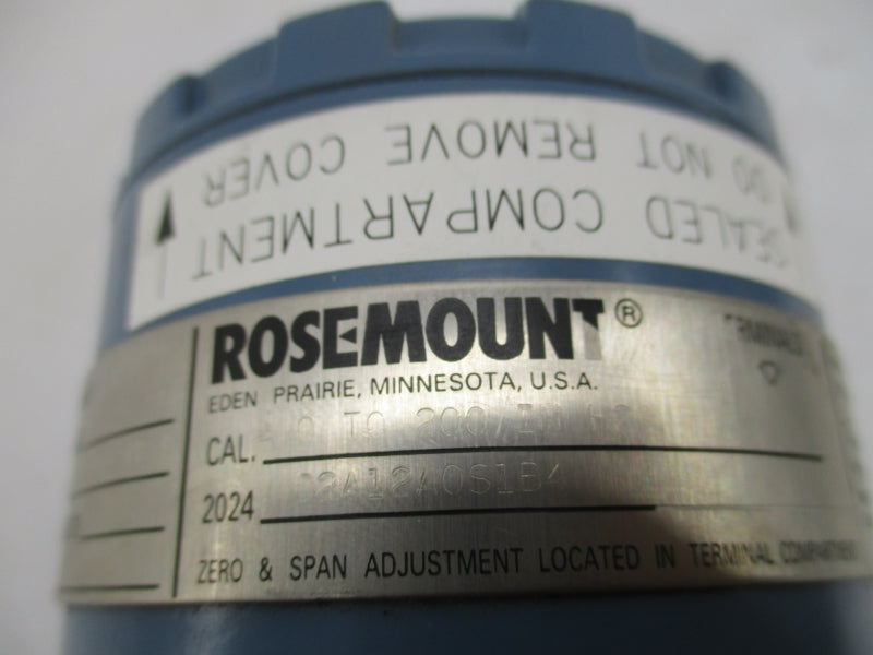 ROSEMOUNT 2024D2A12A0S1B4 12-36VDC 2000PSI NSNP