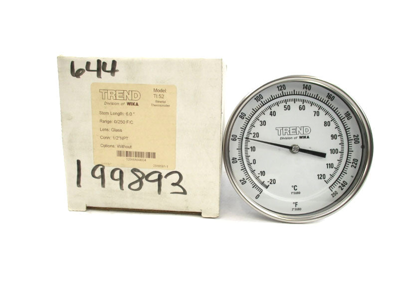 TREND TI.52 0-250F 6.0" NSMP