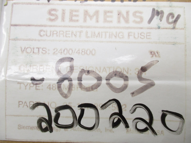 SIEMENS 48FM3R-4G 2400/4800V NSFS