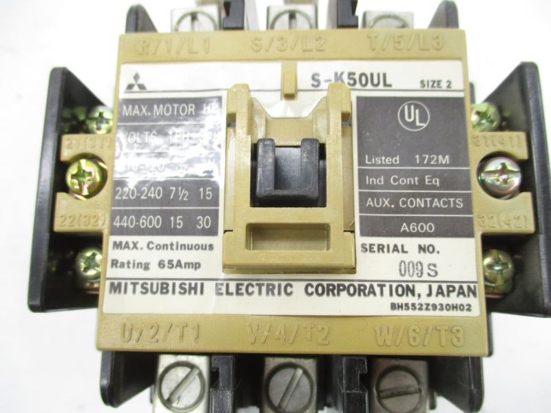 MITSUBISHI S-K50UL 200-240V 65A NSMP