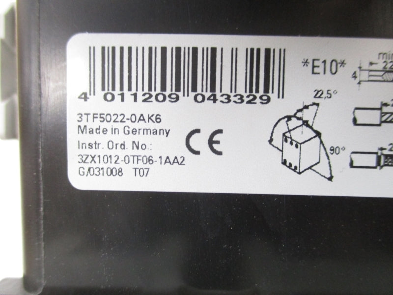 SIEMENS 3TF5022-0AK6 110/120V NSMP