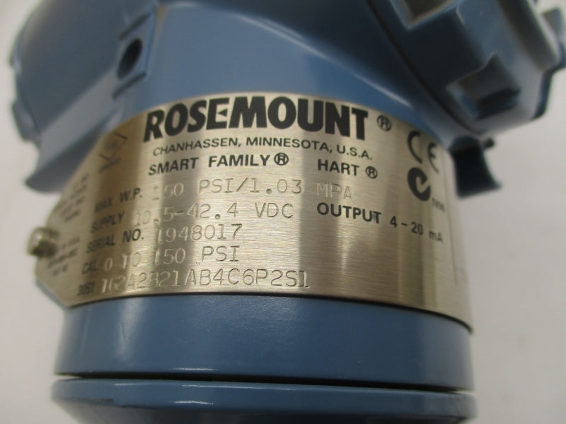 ROSEMOUNT 3051TG2A2B21AB4C6P2S1 10.5-42.4VDC 150PSI NSMP
