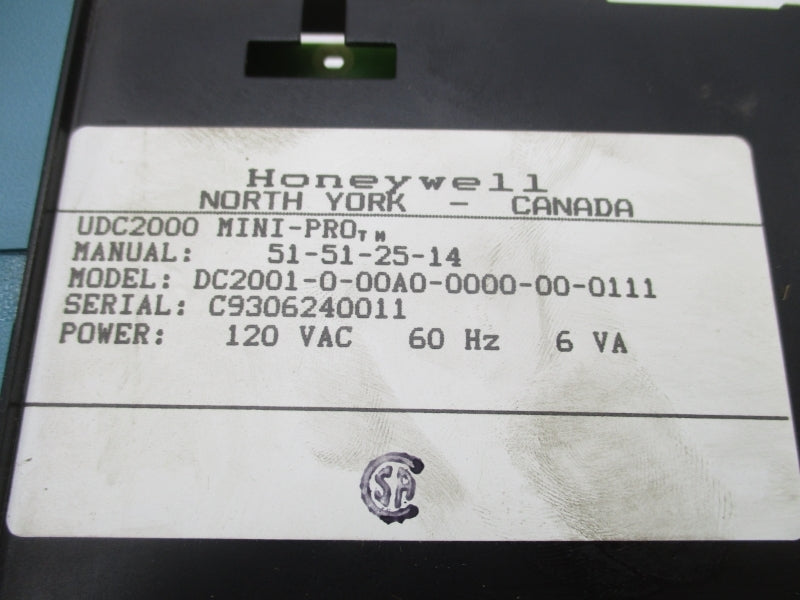 HONEYWELL DC2001-0-00A0-0000-00-0111 120VAC NSMP