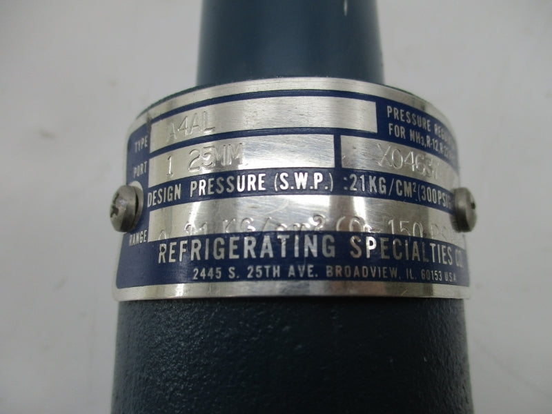REFRIGERATING SPECIALTIES A4AL 125MM 0-150PSI NSNP