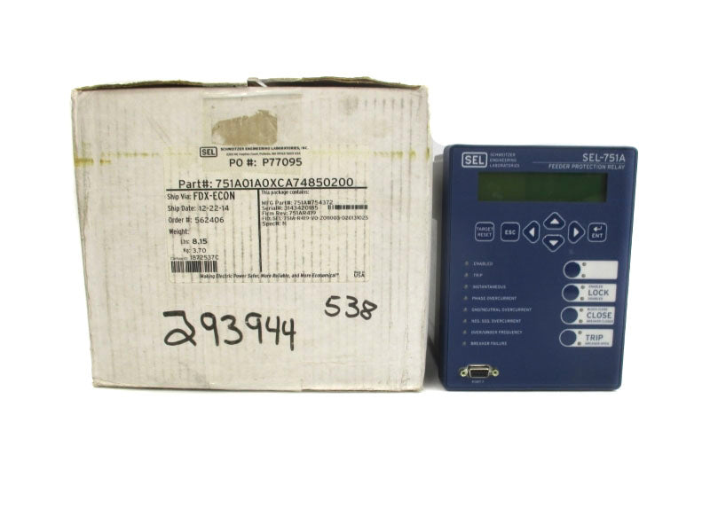 SEL 751A01A0XCA74850200 SEL-751A 300V 3A NSMP