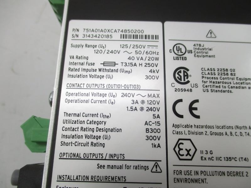 SEL 751A01A0XCA74850200 SEL-751A 300V 3A NSMP