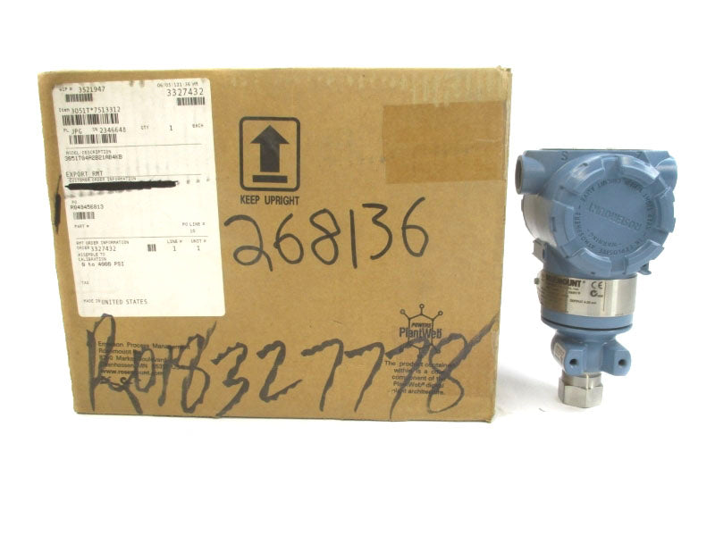 ROSEMOUNT 3051TG4A2B21AB4KB 10.5-42.4VDC 4000PSI NSMP