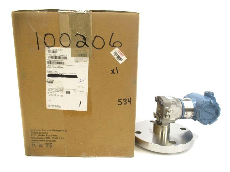 ROSEMOUNT 3051L2AA0FD21AAC6 10.5-30VDC 4-20MA 275PSI NSMP