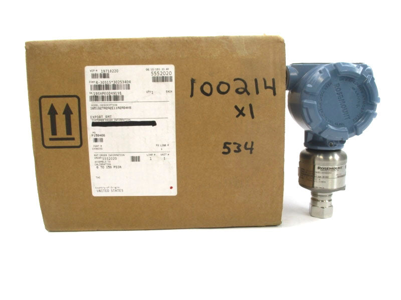 ROSEMOUNT 3051S2TA2A2E11A2AB4K6 10.5-30VDC 150PSI NSMP