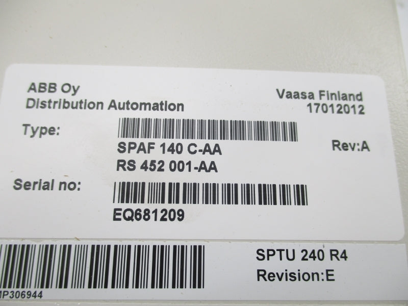 ABB SPAF140C-AA NSMP