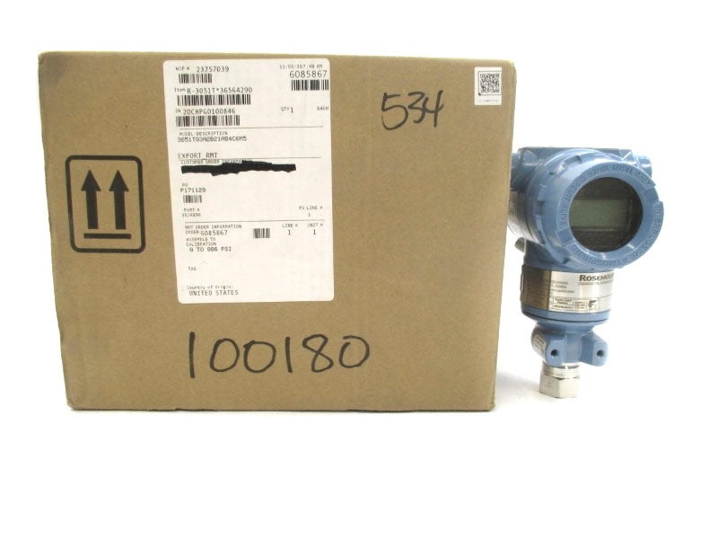 ROSEMOUNT 3051TG3A2B21AB4C6M5 10.5-30VDC 800PSI NSMP