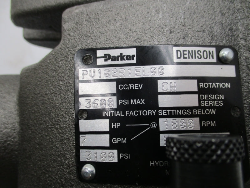 PARKER PV102R1EL00 3600PSI NSMP