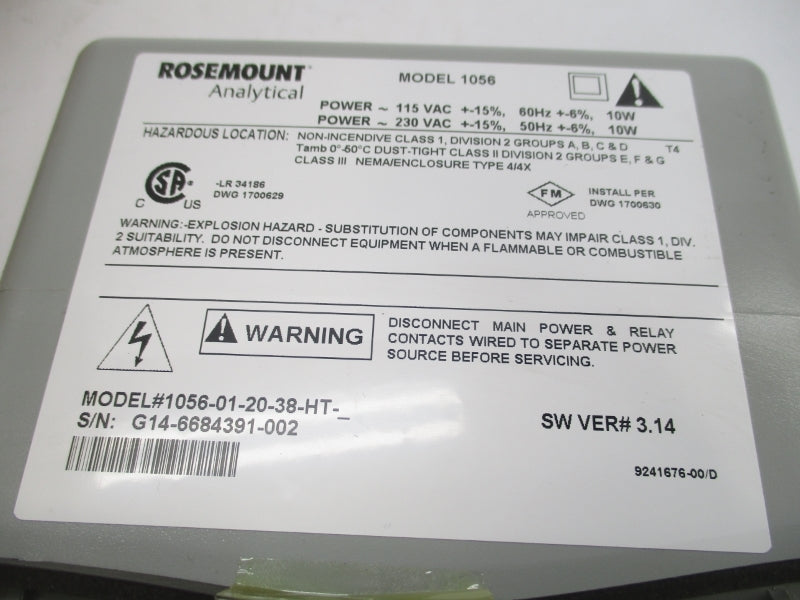 ROSEMOUNT 1056-01-20-38-HT-_ 115VAC/230VAC NSMP