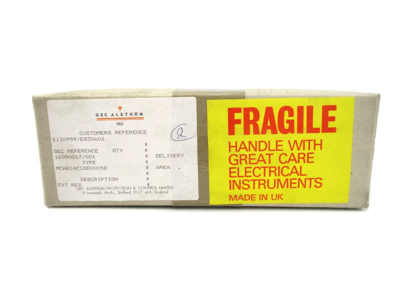 GEC ALSTHOM MCAG14C1DD0005B NSFS