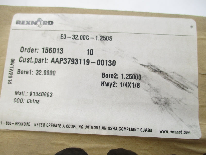REXNORD E3-32.00C-1.250S 91040903 NSFS