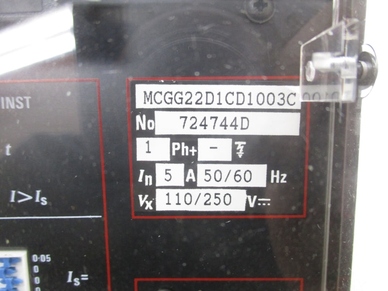 GEC ALSTHOM MCGG22D1CD1003C 110/250V 5A NSMP