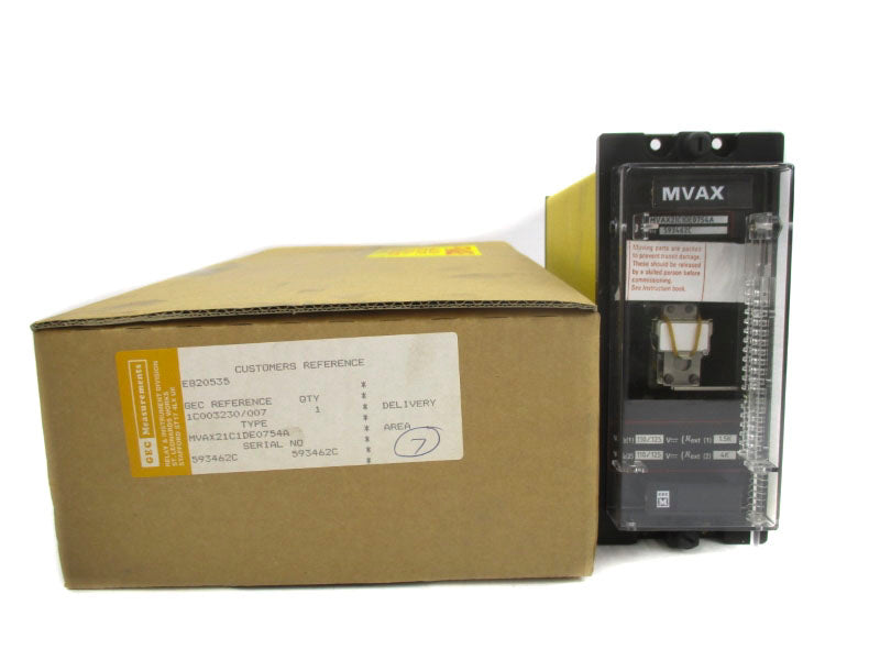 GEC ALSTHOM MVAX21C1DE0754A 110/125V NSMP