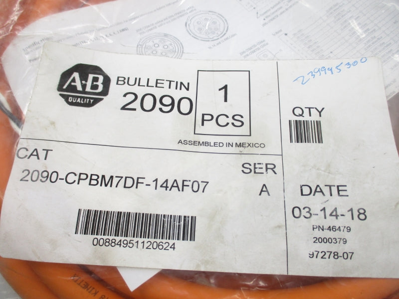 ALLEN BRADLEY 2090-CPBM7DF-14AF07 SER. A NSMP