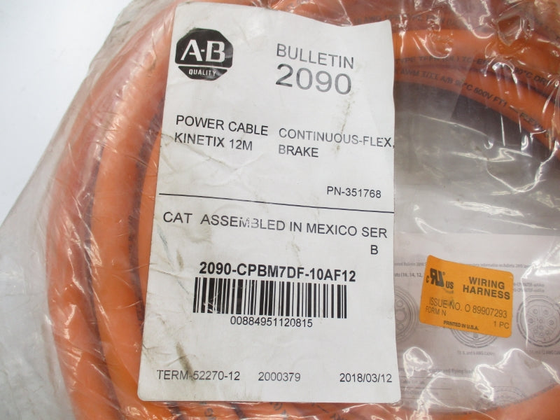 ALLEN BRADLEY 2090-CPBM7DF-10AF12 SER. B NSMP