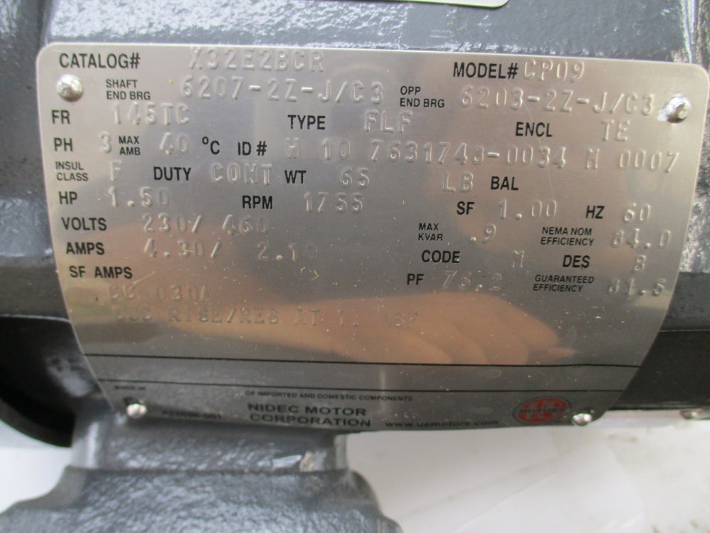 US MOTORS XC32E2BCR CP09 NSMP