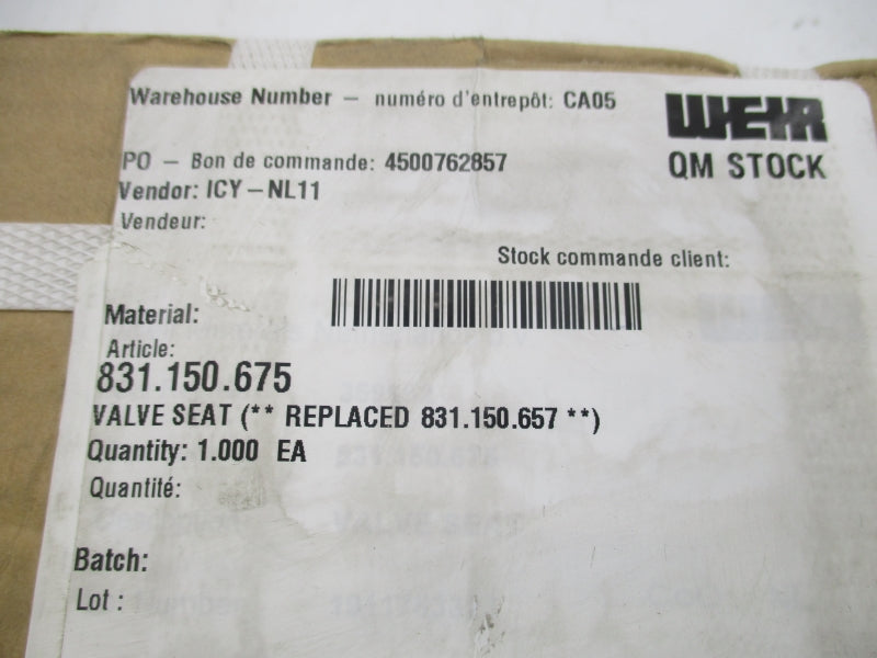 WEIR 831.150.675 NSFS